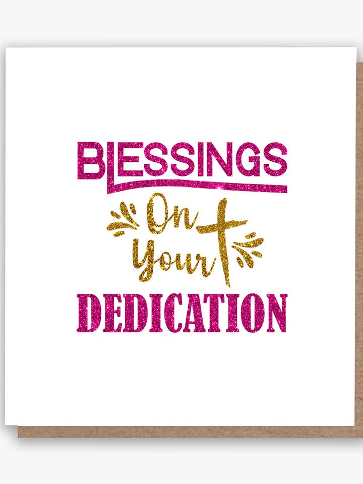 Blessings On Your Dedication Card! 🩷 for wholesale by All Shades