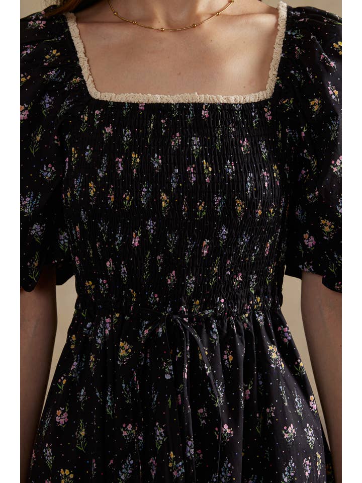 ROSIE POSIE - Wholesale Dress - Women's - RP2987 - Twilight Posy Smocked Dress1