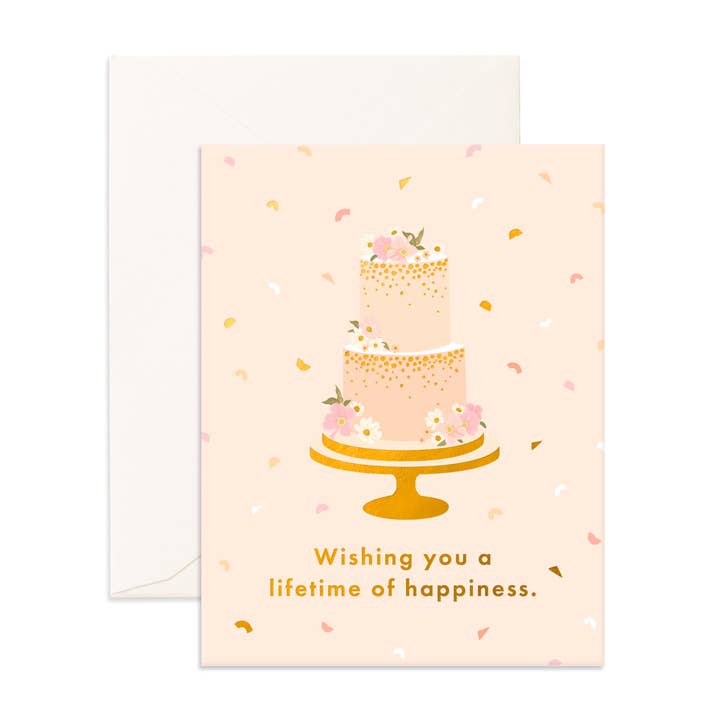 Lifetime of Happiness Greeting Card for wholesale by Fox & Fallow
