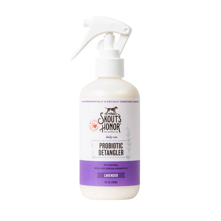 Pet Palette Distribution - Wholesale Pet Grooming Aid - Dog - Skout's Honor Probiotic Daily Use Detangler Lavender 8 oz