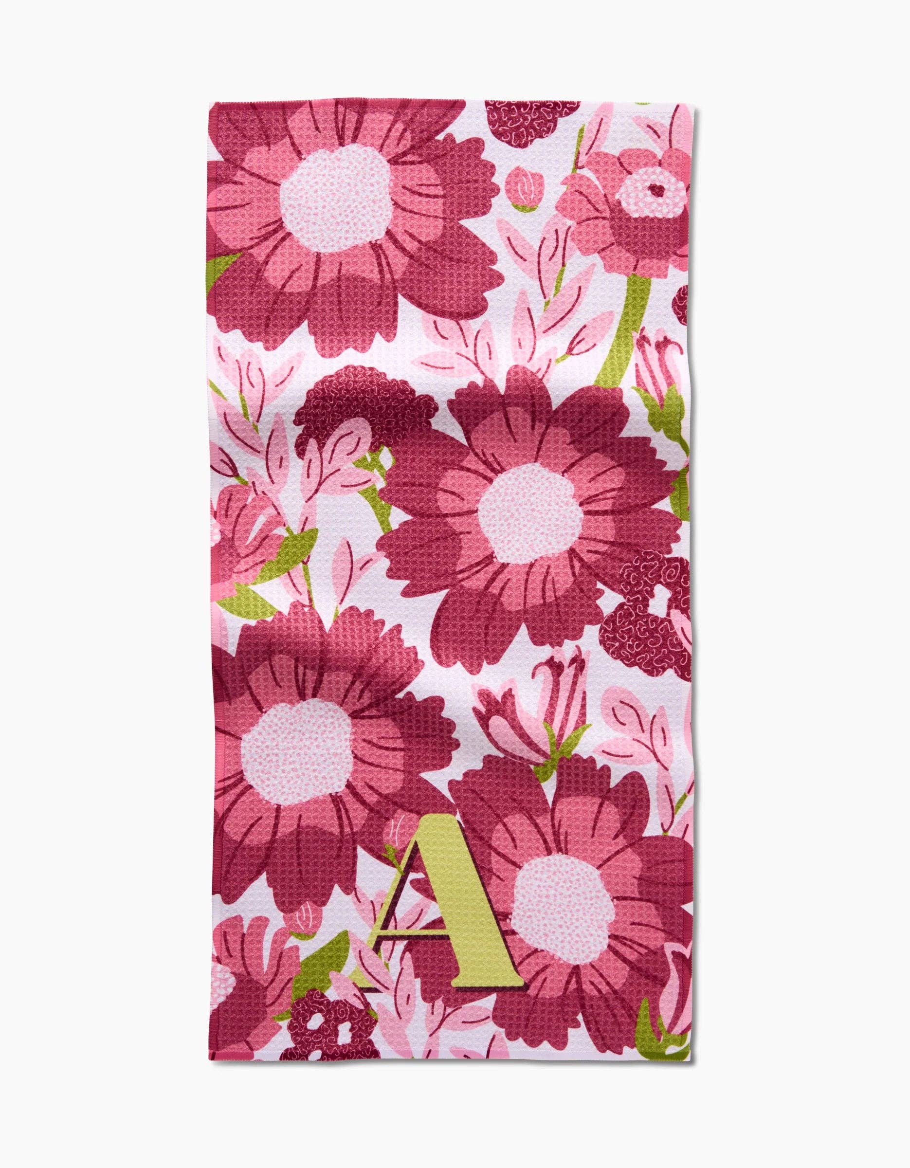 Geometry - Wholesale Tea Towel - Geometry Monogram Floral Bar Towel0