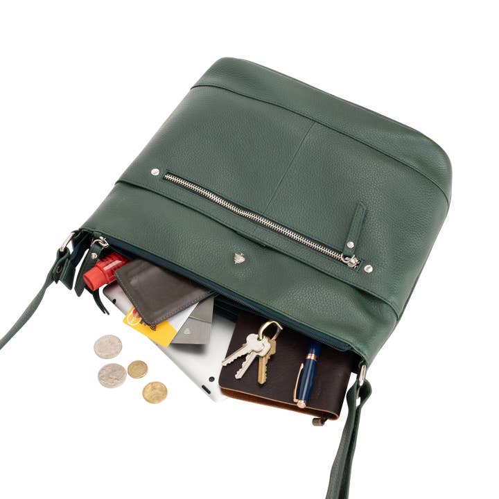 Greenwood Leather AU - Wholesale Crossbody bag – Women's - Evergreen Crossbody Leather Bag – Soft Pebbled Leather3