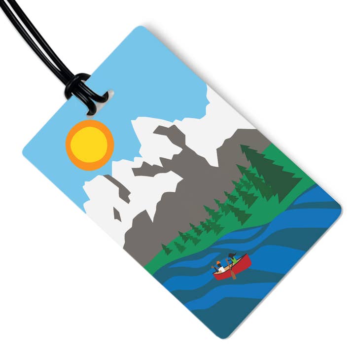 R. Nichols Stationery & Gifts – wholesale Luggage tag – Mountain Range Luggage Tag