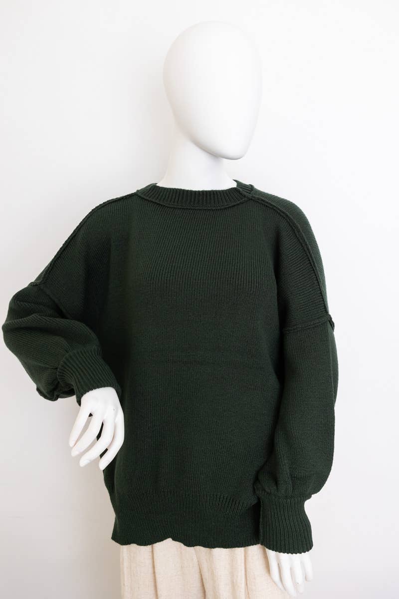 Leto Accessories - Wholesale Knit Sweater - Women's - Cozy Mood Oversized Pullover Sweater - Your New Bestseller8