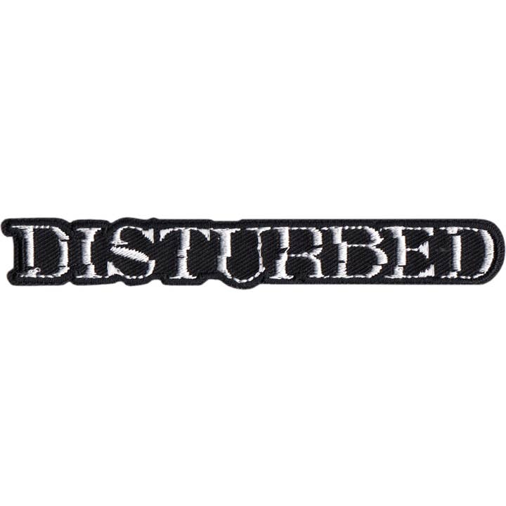 Patch - Disturbed - Logo - Heavy Metal Music Band 4.5" for wholesale by Square Deal Recordings & Supplies