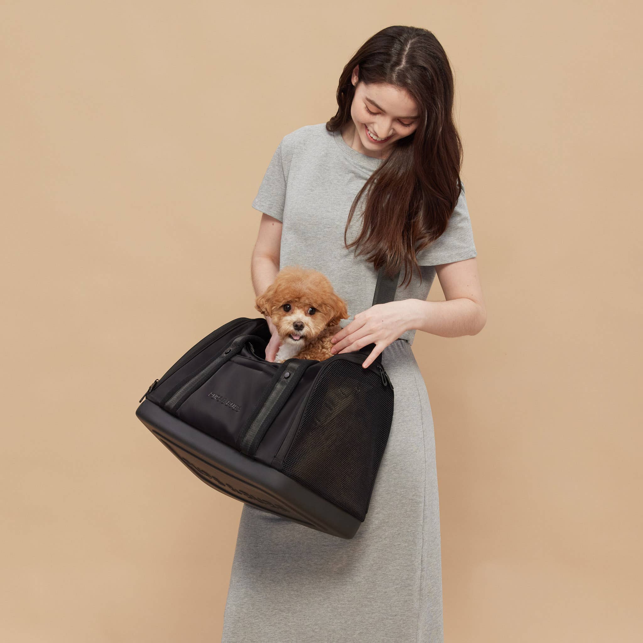 Pups & Bubs - Venta al por mayor Transportín - Gatos y perros - Transportín para mascotas Onboard (apto para cabina de avión)3