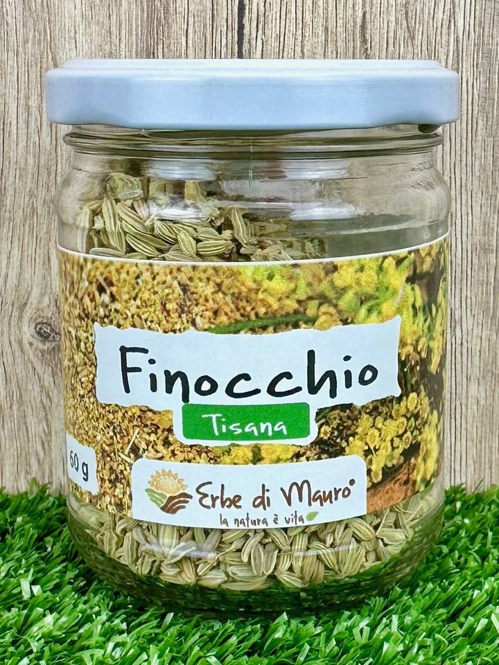 Semi di finocchio, Tisana 60g per la vendita all'ingrosso da parte di Erbe di Mauro