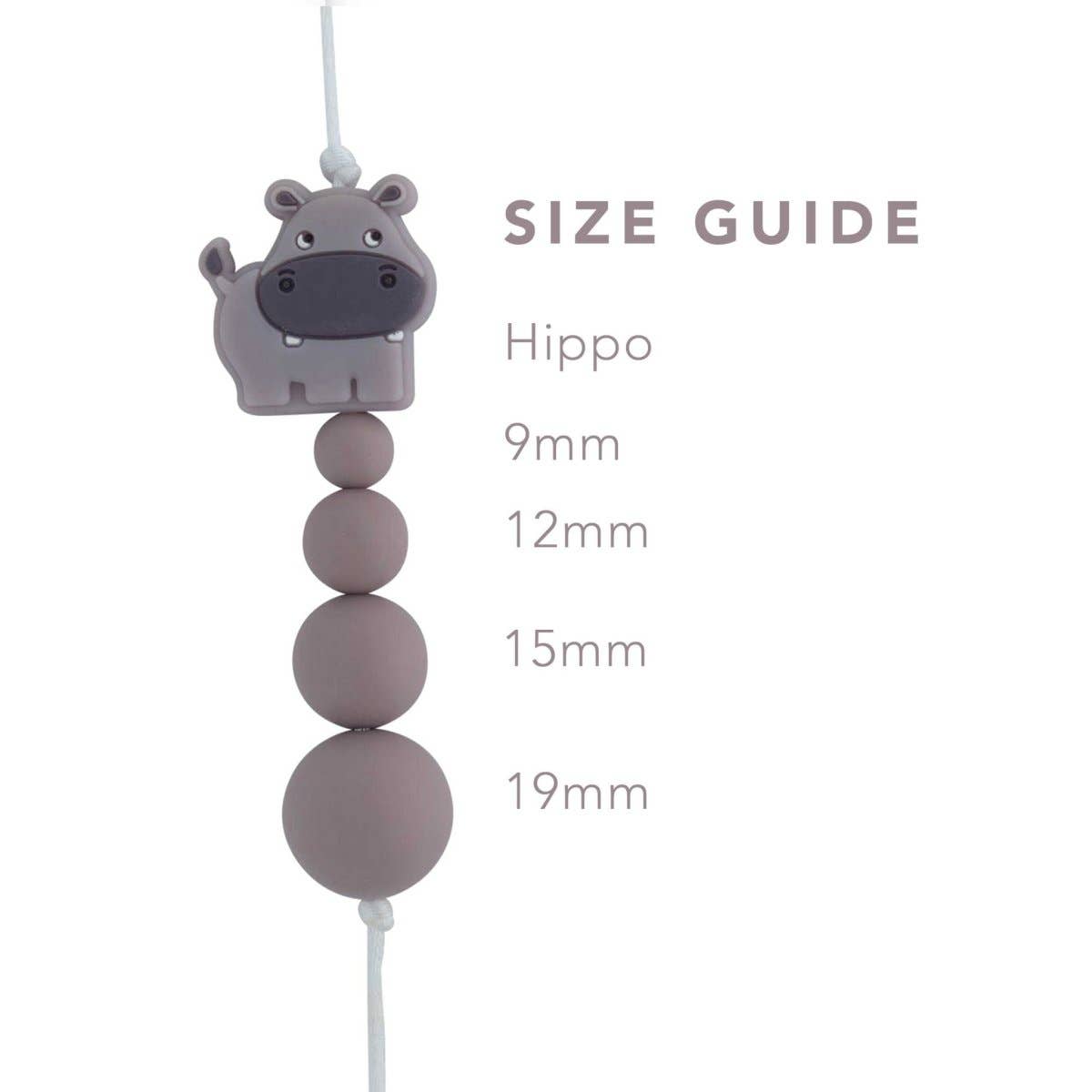 Cara & Co Silicone Craft Supply - Wholesale Beads - Hippo Silicone Focal Beads1