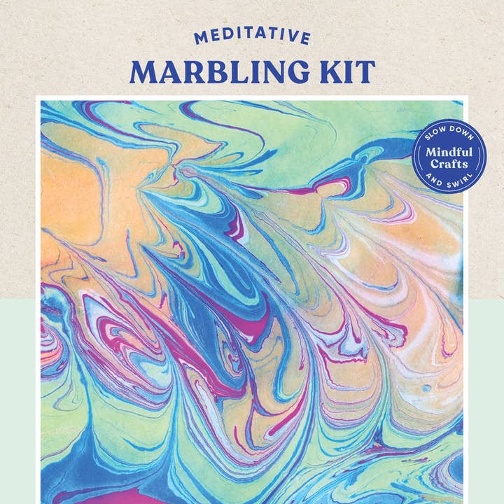 Artisanat Conscient : Kit de Marbrure Méditative (Kit de Bricolage) pour la vente par Abrams & Chronicle Books