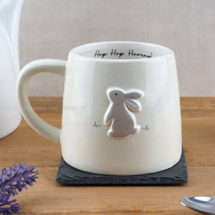Bramble Farm Bunny Stoneware Mug In Gift Box for wholesale by CGB Giftware