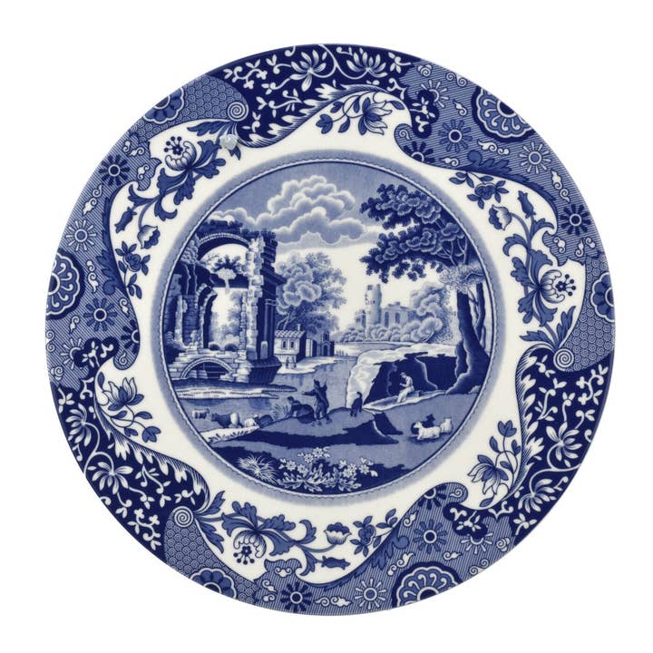 Portmeirion, Spode, Pimpernel, Nacthmann, Wrendale Designs - Wholesale Cheese Board - Spode Blue Italian 2 Piece Cheese Plate With Knife