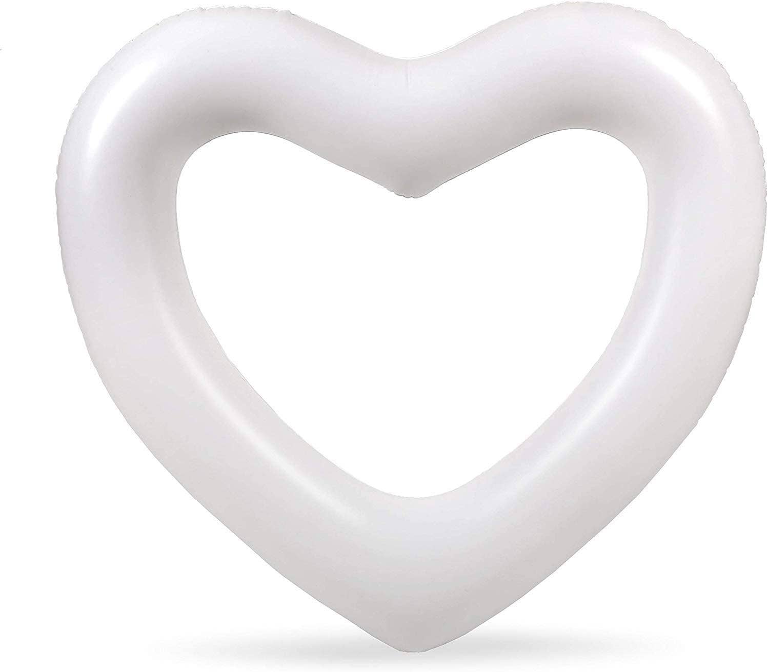 Garden Guru Lawn & Garden Tools - Wholesale Inflatables - LOTELI Heart Shaped Pool Float White3