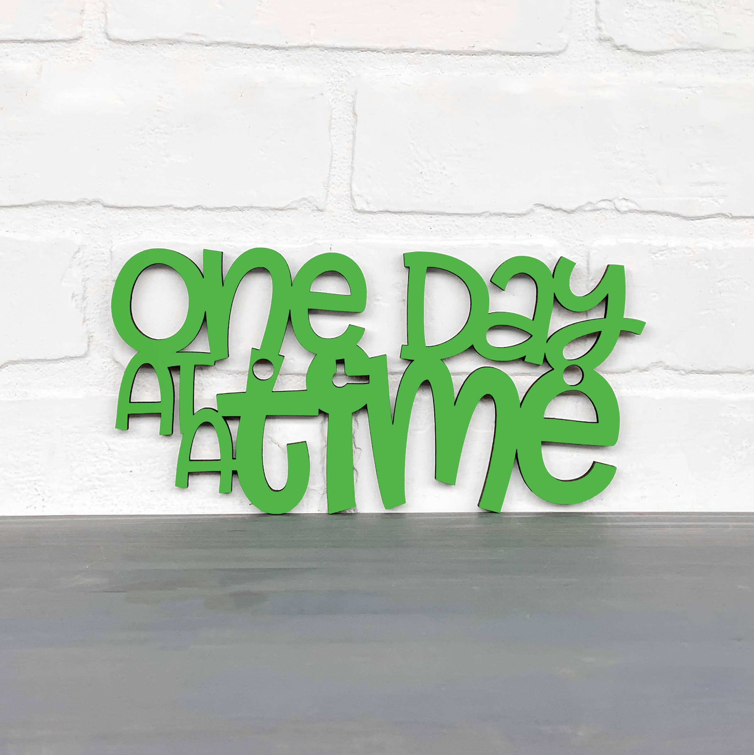 Spunky Fluff - Wholesale Wall Sign - One Day At A Time, Alcohol Recovery Inspirational Wall Art9