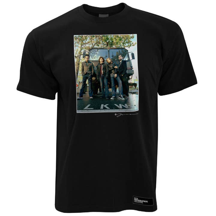 The Killers - location - whole group (JB) Men's T-Shirt for wholesale by Rock Photographers Collective