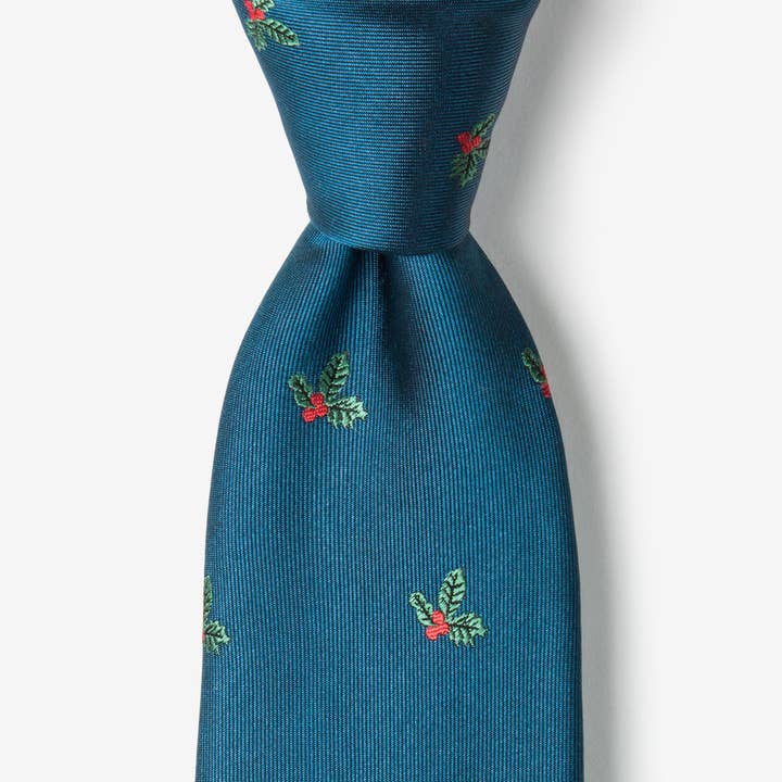 Alynn – wholesale Necktie – Men’s – Christmas Holly Necktie by Alynn - CLOSEOUT0