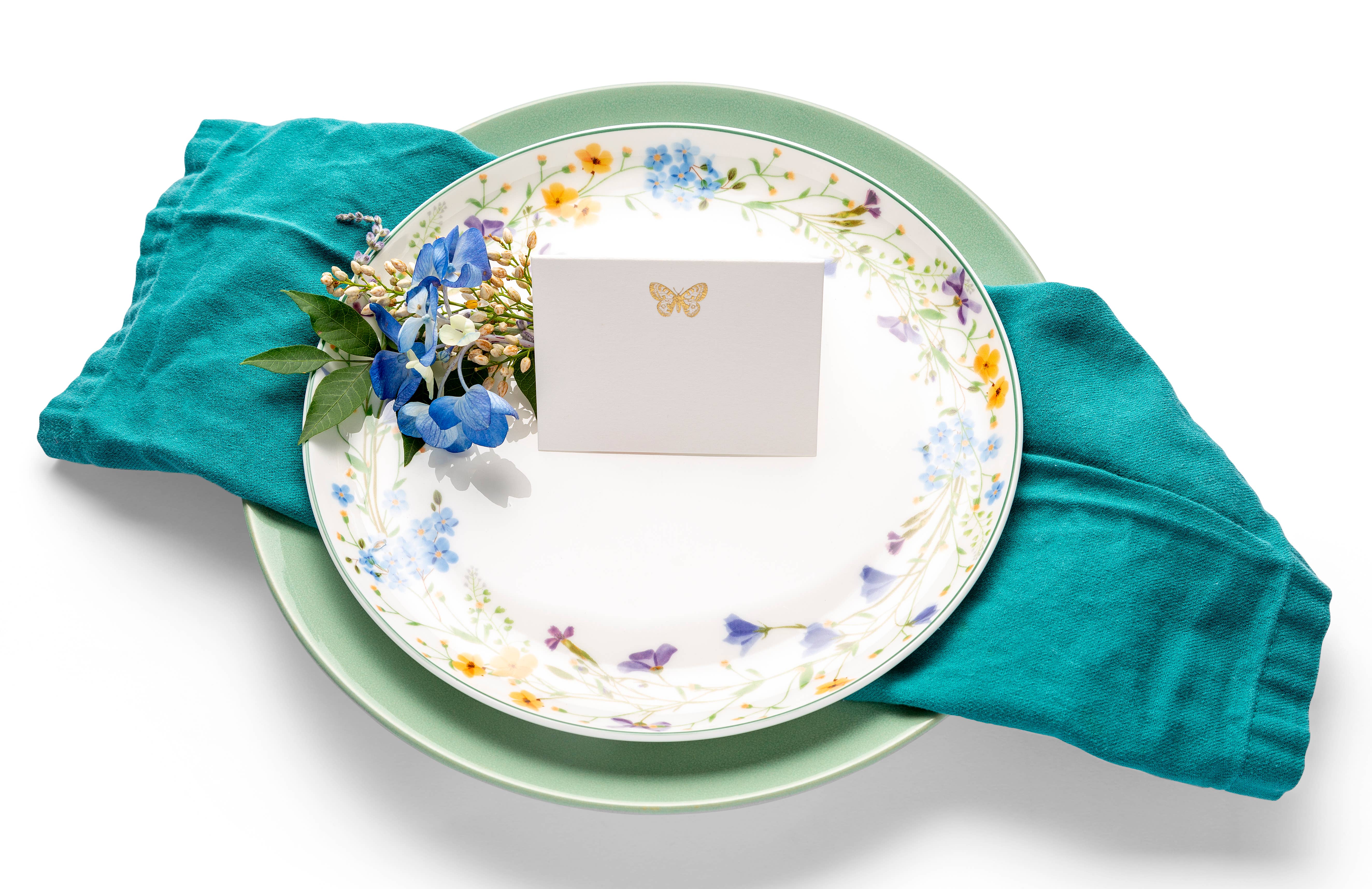 Color Box Design & Letterpress - Wholesale Place Card / Place Holder - Folded Place Cards | Butterfly1