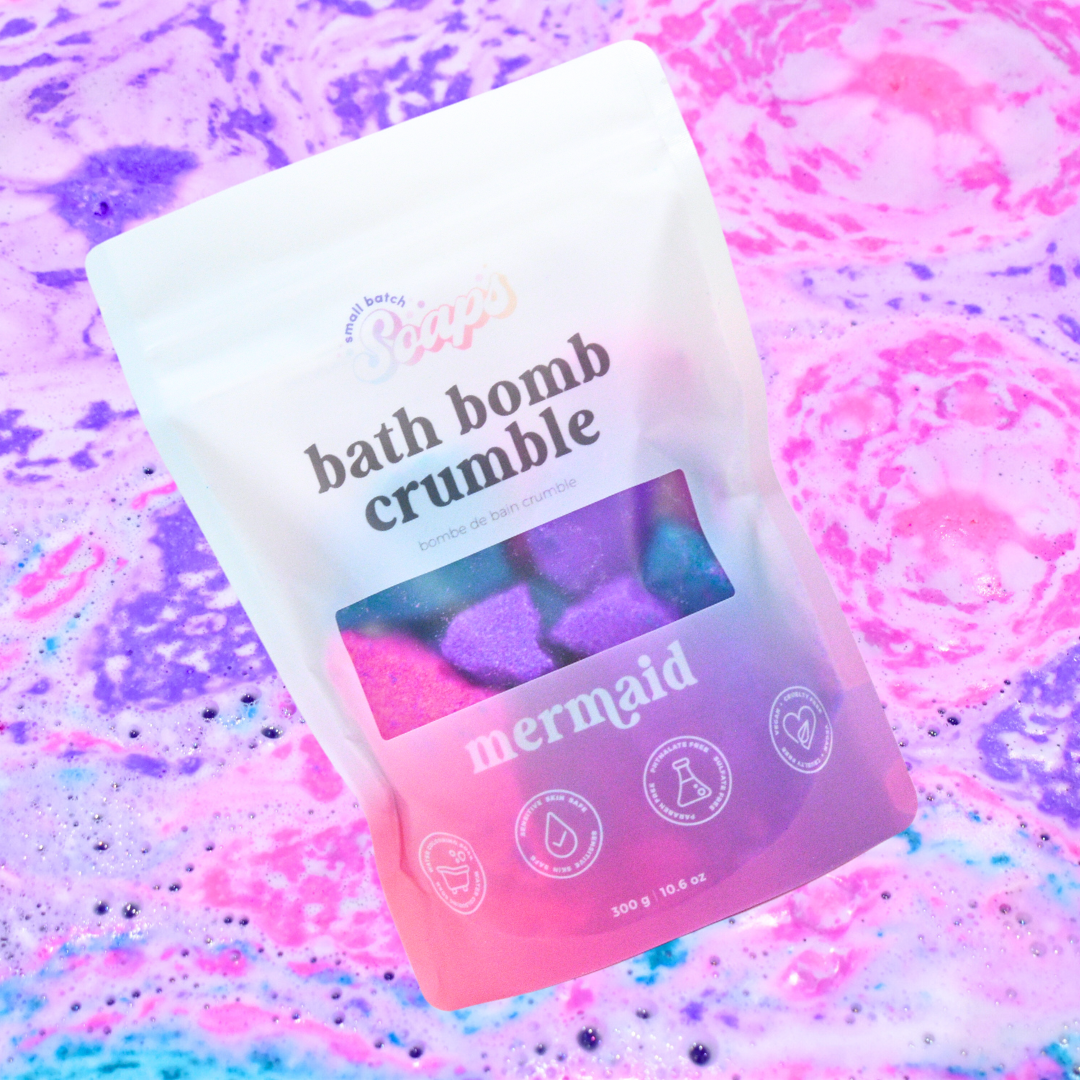 Small Batch Soaps - Wholesale Bath Bomb/Fizz - Mermaid Bath Bomb Crumble1