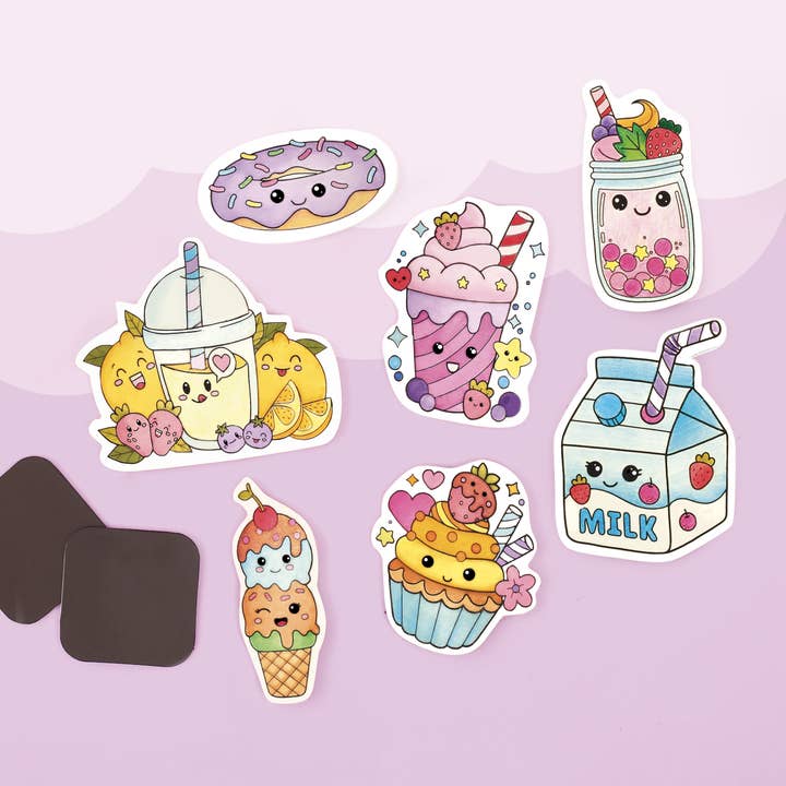 Graine Créative - Wholesale DIY Craft Kit - Kids - CRAZY PLASTIC KIT KAWAI MAGNETS7