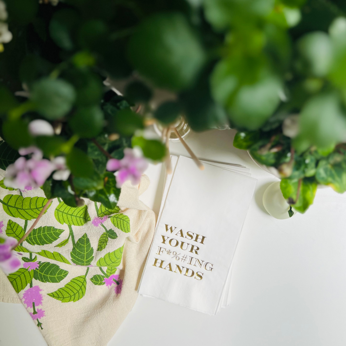 Sunshine Daisy LLC - Wholesale Hand Towel - Wash Your F*%#ING Hands Paper Guest Towels, Pack of 205