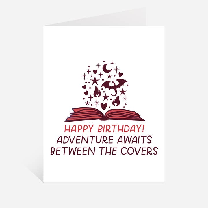 Just Follow Your Art - Wholesale Birthday Card - Between The Covers Funny Book Birthday Card, Romance Reader