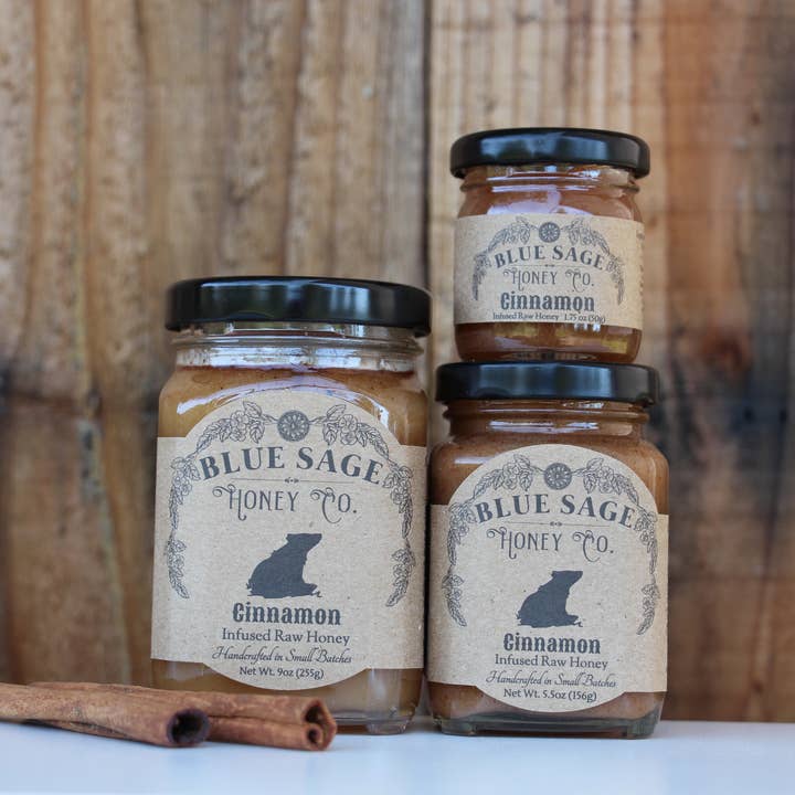 Blue Sage Honey Co. – Engroshandel Honning – Kanel infunderet rå honning gourmet spisekammer