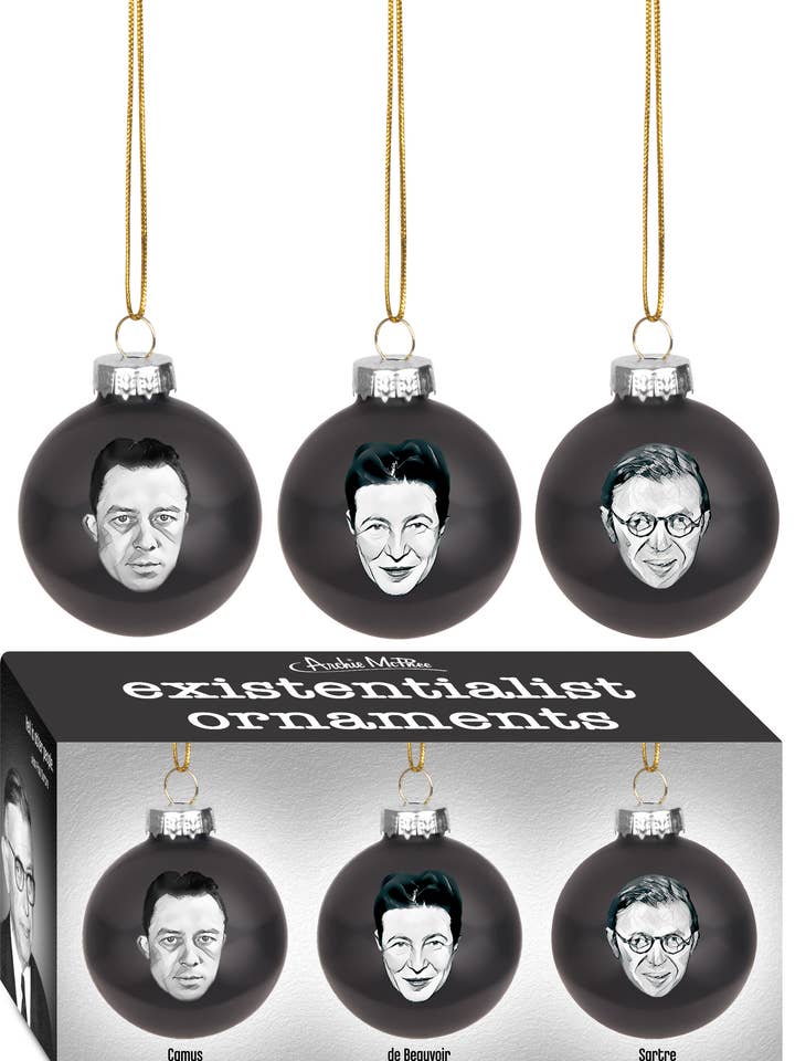ORNAMENTS - EXISTENTIALIST - SET OF 3 for wholesale by Incognito