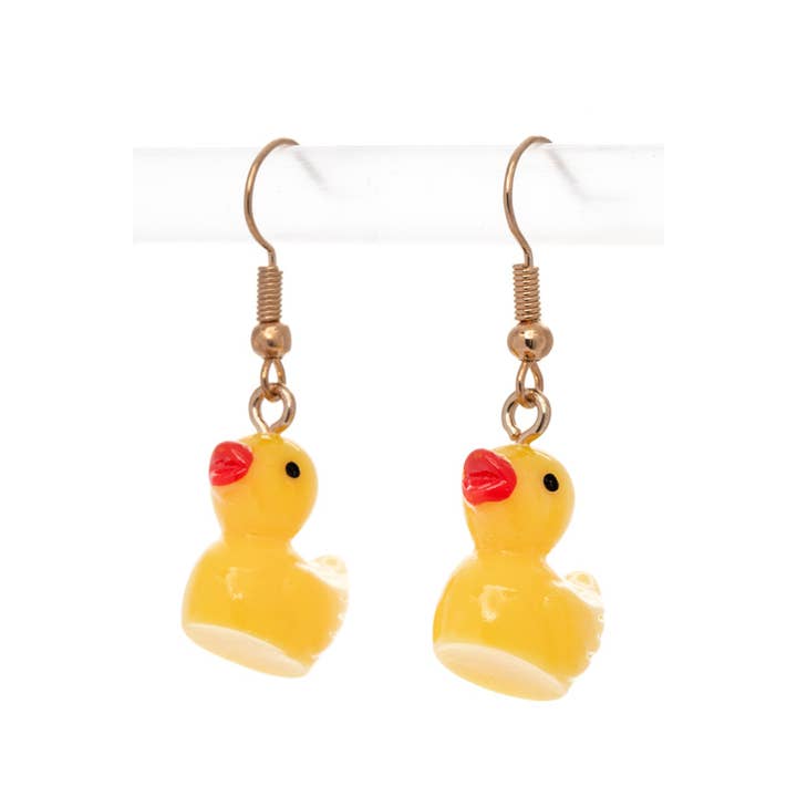 LA Jewelry Plaza - Wholesale Dangle Earrings - Iconic Rubber Duckling Drop Earrings Set6