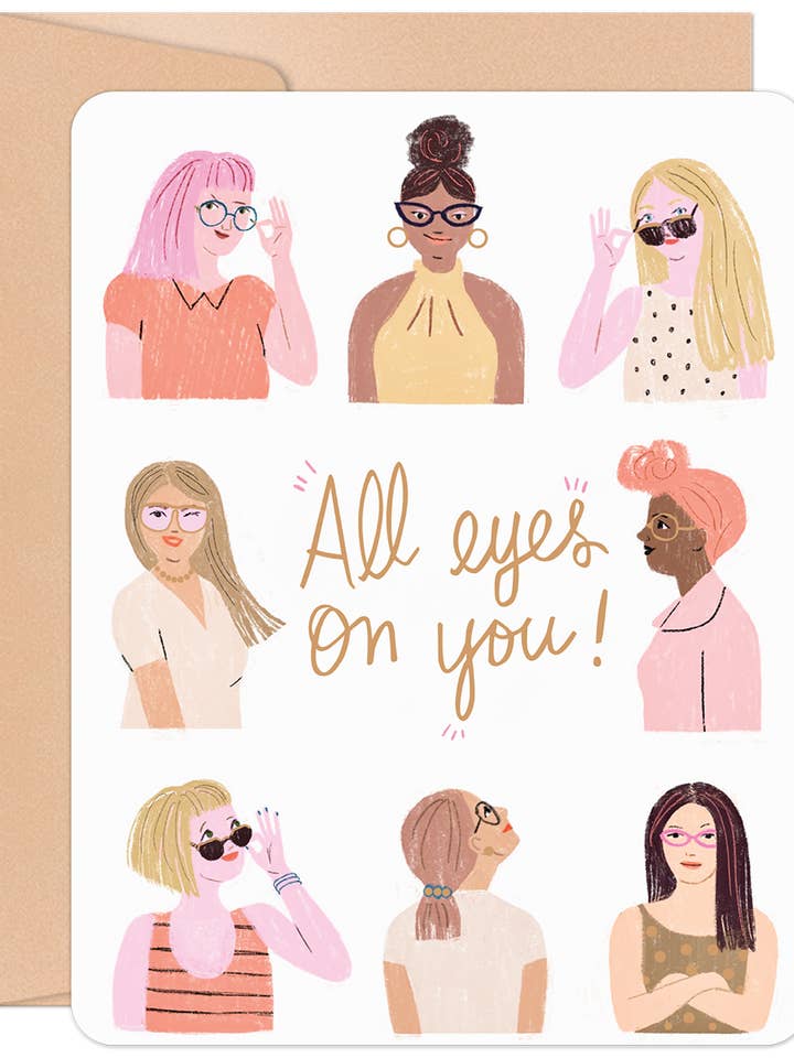 All Eyes On You New Job Card for wholesale by Willow & Ivy Press