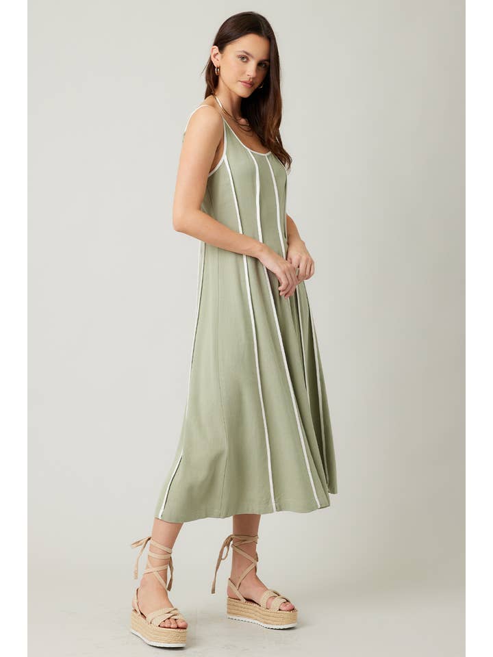 ILLA ILLA - Wholesale Dress - Women's - IM7512-Linen Midi Dress18