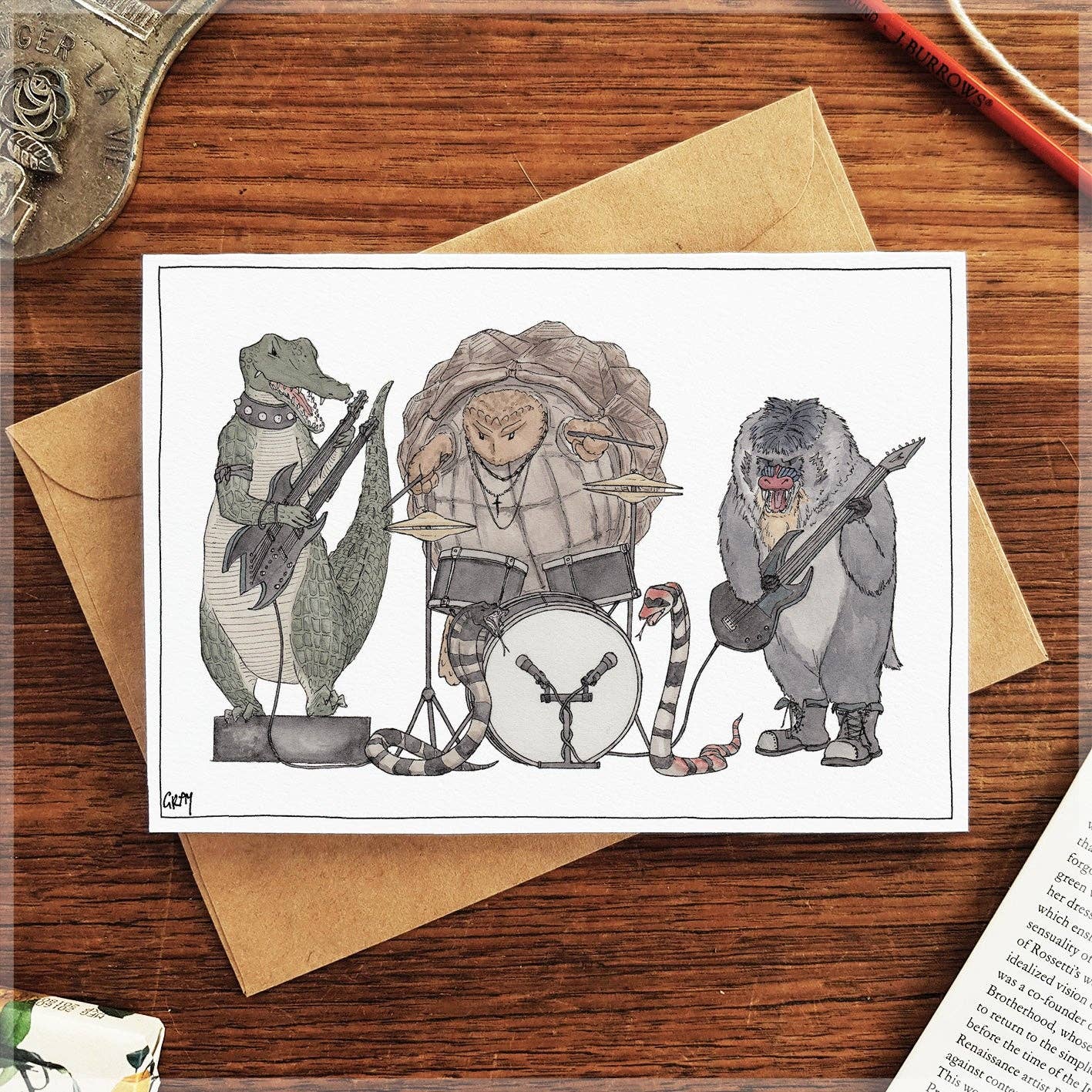 Erlenmeyer Art - Vente Carte de vœux classique - The Rockers - Carte de vœux0