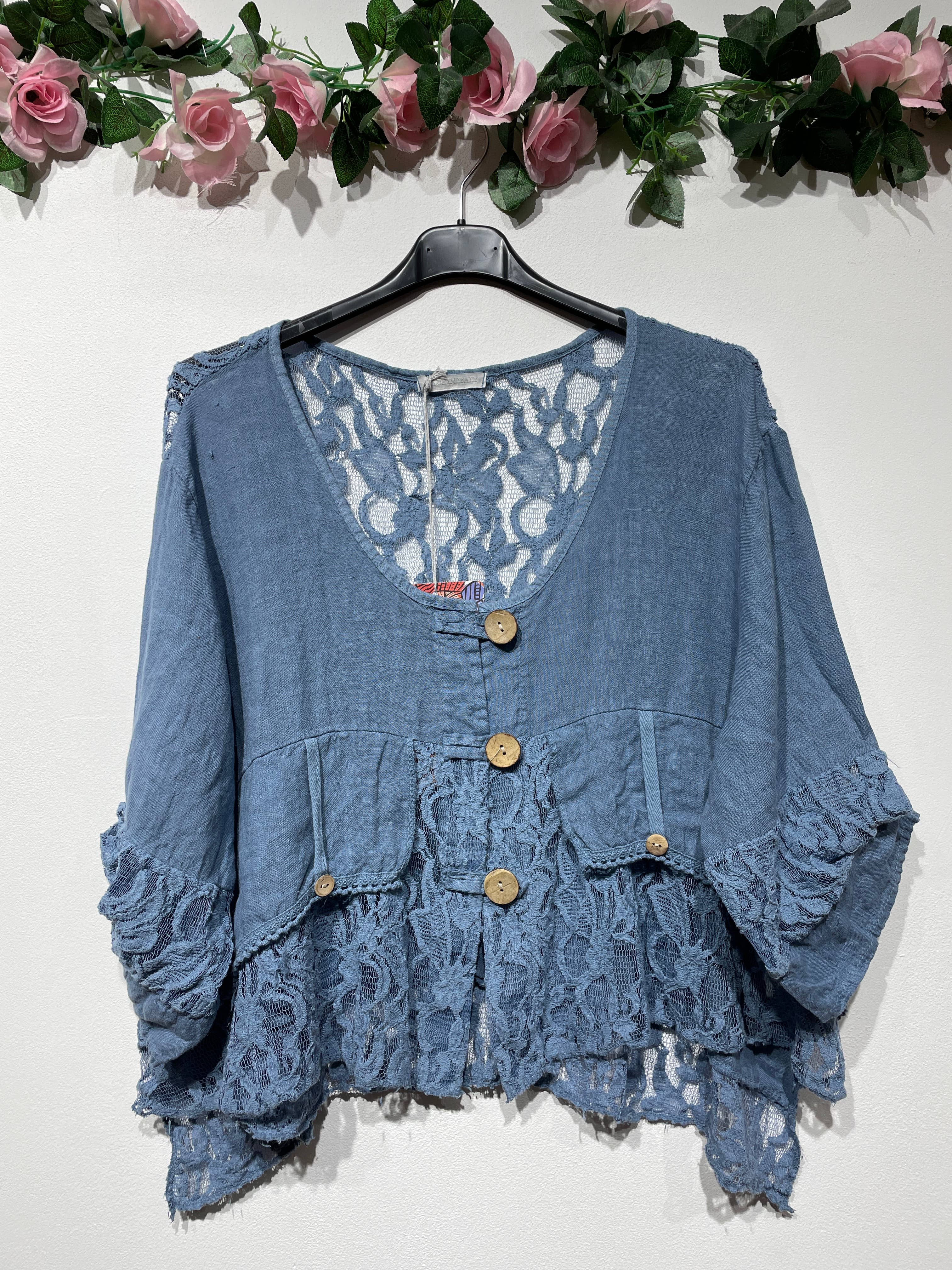 LINEN & COTTON HOUSE - Wholesale Jacket - Women's - VEST IN LINEN 9207 SPRING SUMMER13