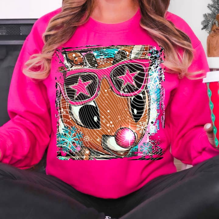 Sweat-shirt Renne Selfie pour la vente par Hot Mess Apparel