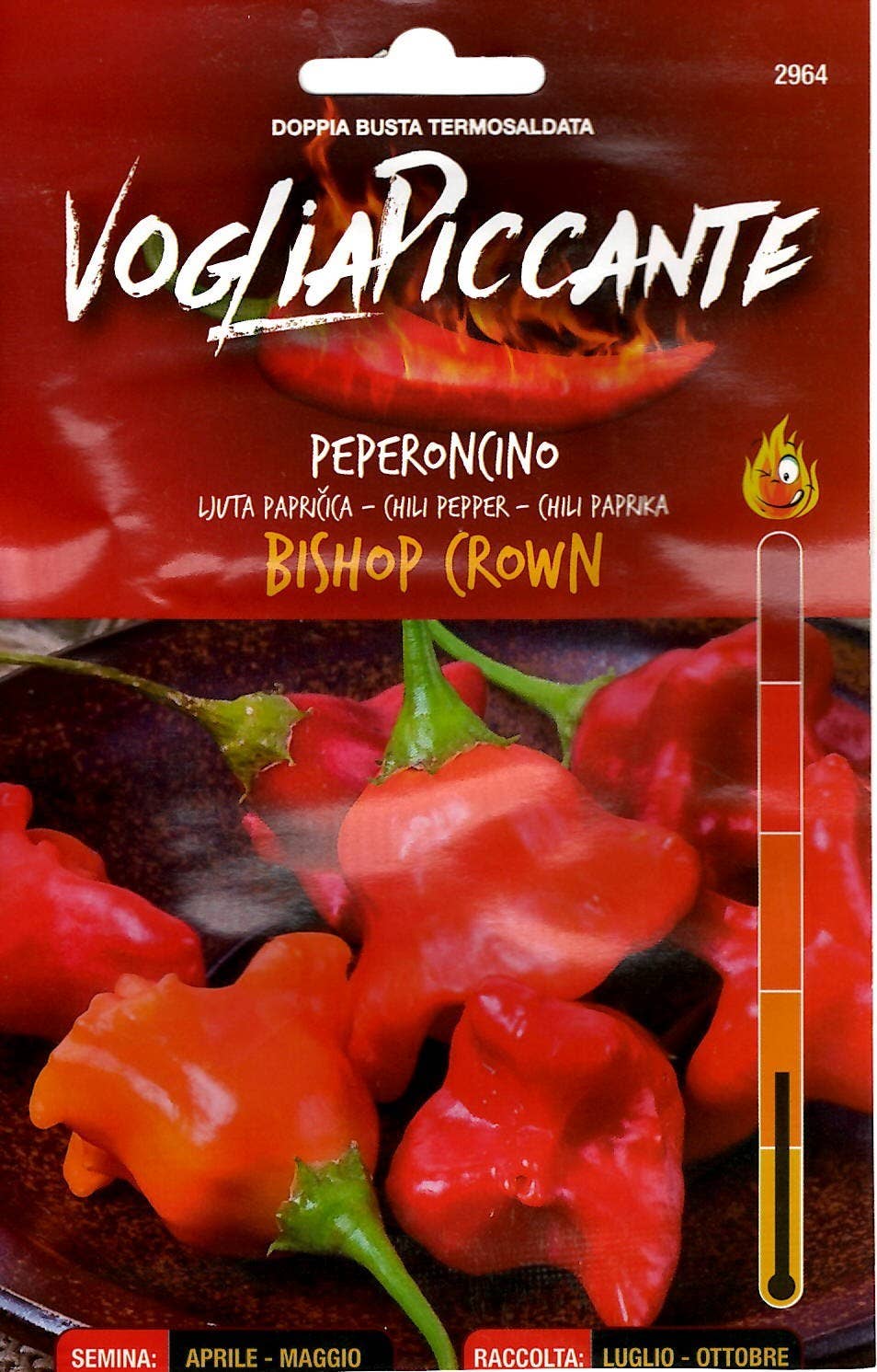 Sementi & Barbatelle - Vente Sauces piquantes - Piment Bishop Crown0