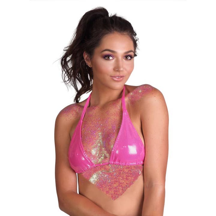 Western Fashion - Wholesale Glitter - 80104 - mixed sizes glitter sq bottle1.5 oz-Pink AB2