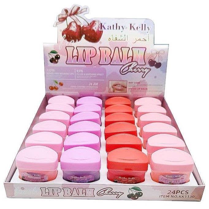 Diacly - Vente Baumes à lèvres - Pack de 24 baumes à lèvres longue durée à la cerise1