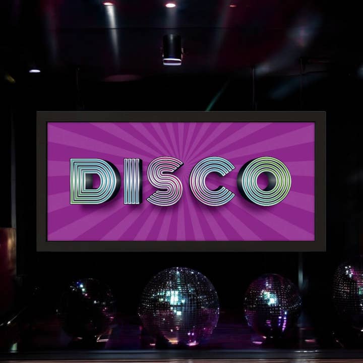 Stampa Incorniciata per Parete Arte Casa Febbre da Discoteca per la vendita all'ingrosso da parte di Echo Three