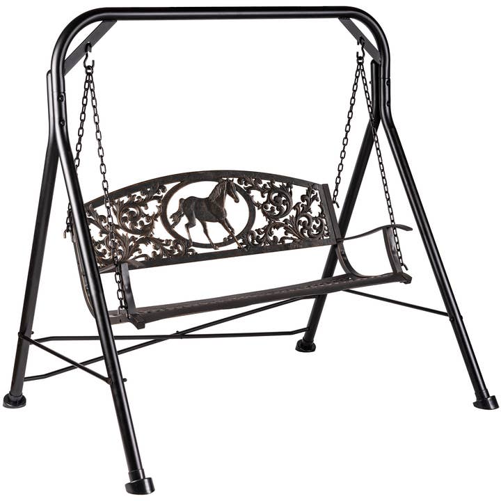 Painted Sky Designs - Wholesale Porch Swing - Horse Swing