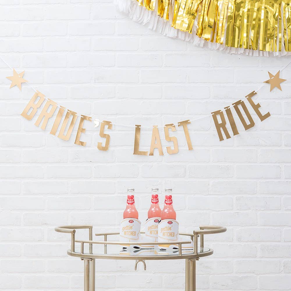Weddingstar Inc. - Wholesale Party Sign/Banner - Paper Bachelorette Party Banner - Bride’s Last Ride1