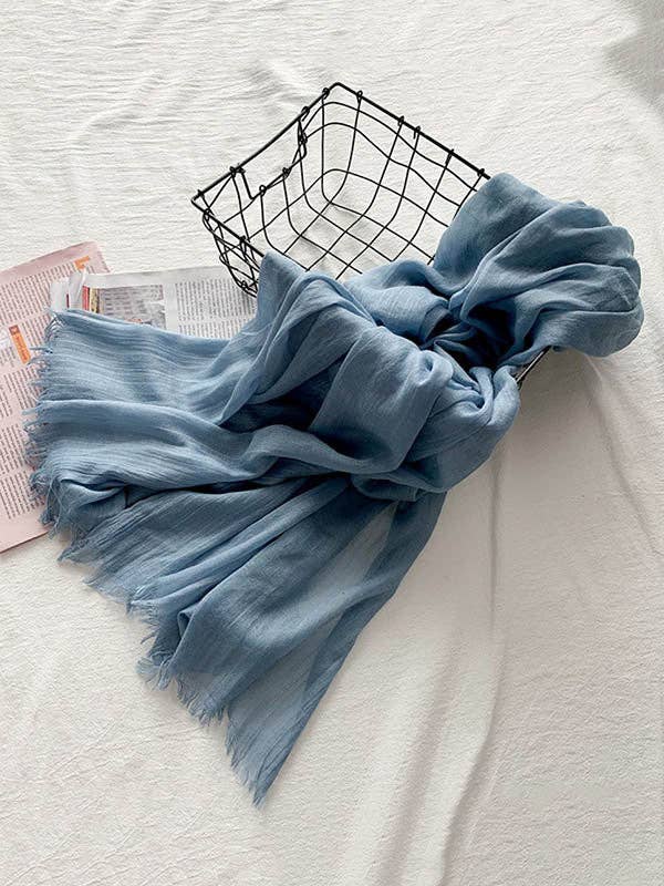 ShieldChic - Wholesale Scarf - Women's - Casual Simple Ramie Cotton 14 Colors Scarf16