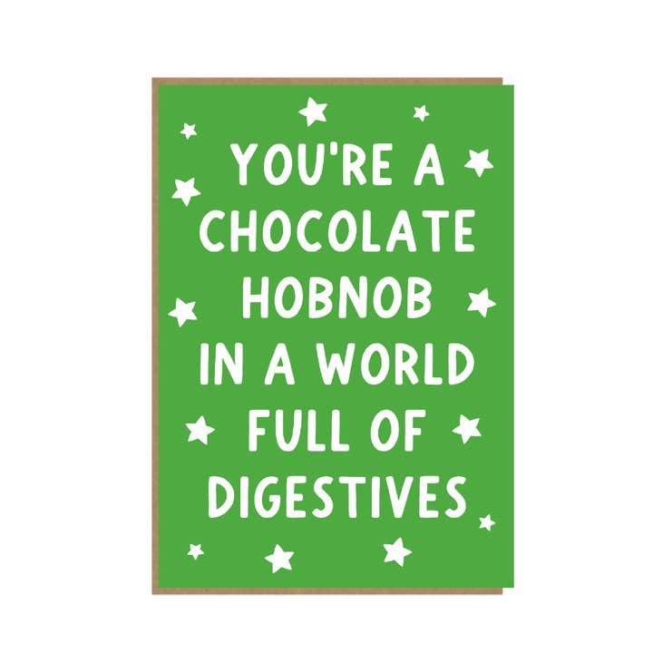 Pickled Prints – wholesale Birthday card – Hobnob - 5x7" card