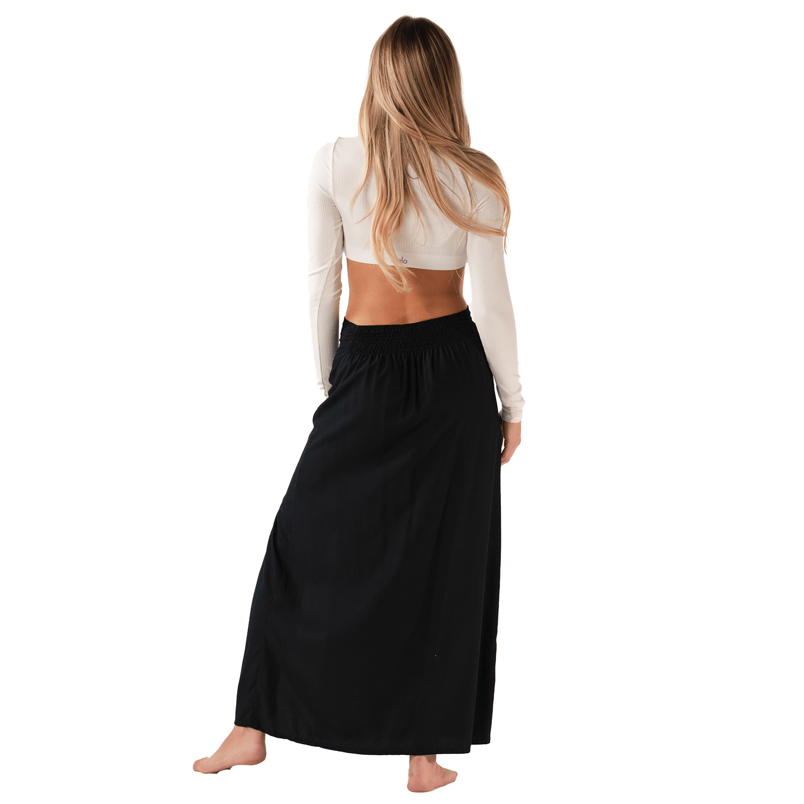 Lotus and Luna - Wholesale Skirt - Women's - Black Maxi Skirt6