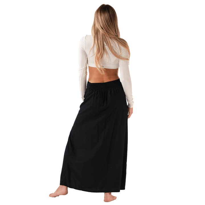 Lotus and Luna - Wholesale Skirt - Women's - Black Maxi Skirt6