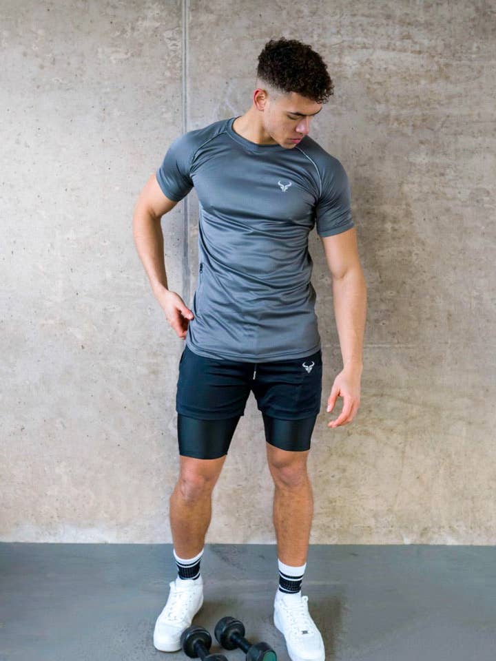 Cerus Clothing - Wholesale T-shirt – men's - Cerus Grey Hybrid Men’s T-Shirt0
