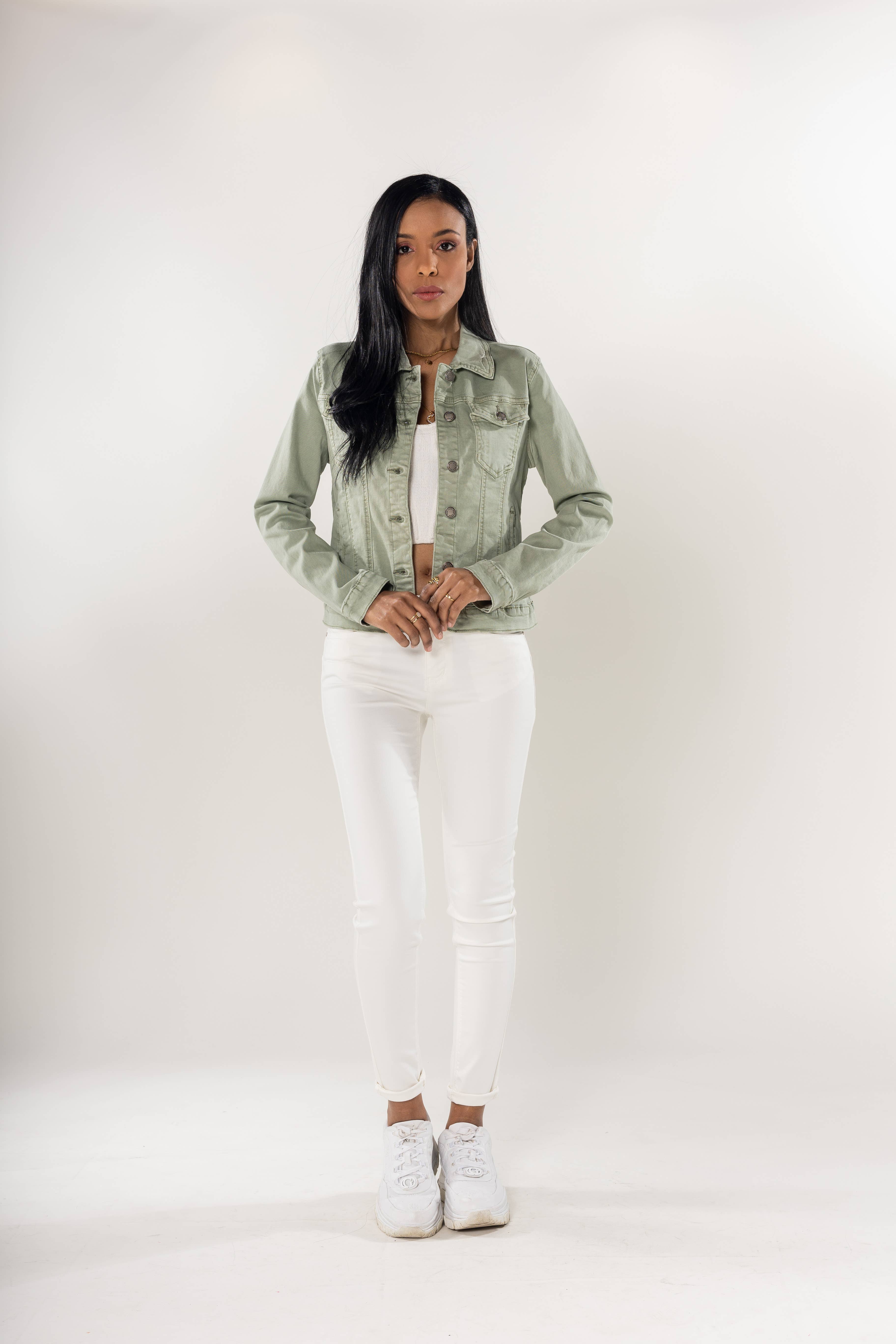 Nina Carter - Wholesale Jas - Dames - Stretch nauwsluitend jack kleur J212A33