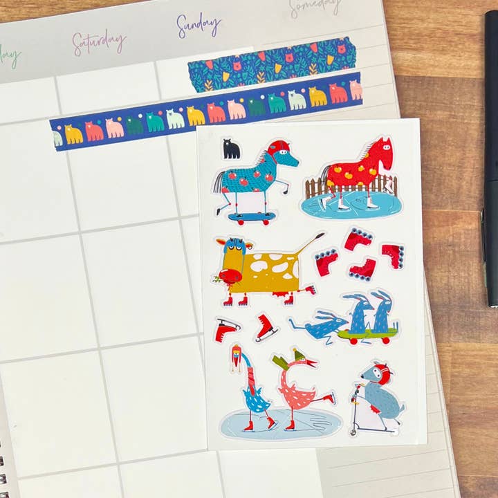 Four Bears Sticker Club - Wholesale Sticker - Kids & Baby - Skate at the Farm1