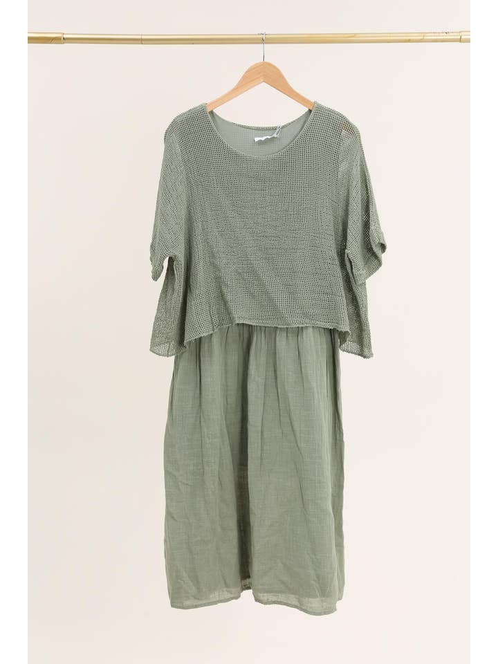 la maison des fibres naturelles – Vestido - Mulher por atacado – Vestido 19056 100% algodão15