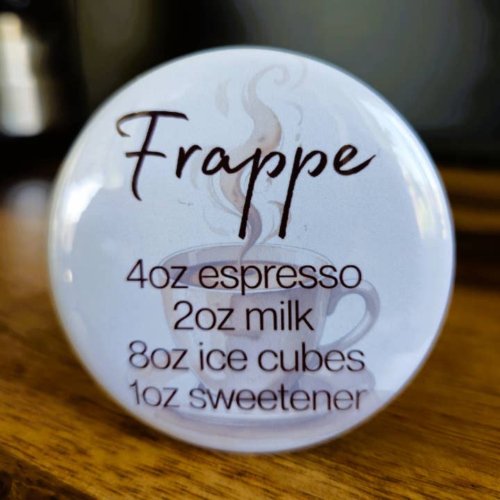 All Things Cherrie - Wholesale Magnet - Frappe Coffee Guide, Personal Coffee Types Fridge Magnets0