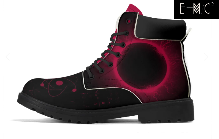E=M/C2 - Wholesale Boots - Men's - E=M/C2 Men's Black Hole Pink Leather All Season Boots 5