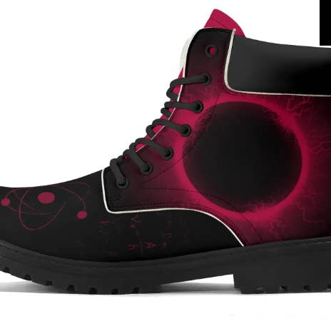 E=M/C2 - Wholesale Boots - Men's - E=M/C2 Men's Black Hole Pink Leather All Season Boots 5