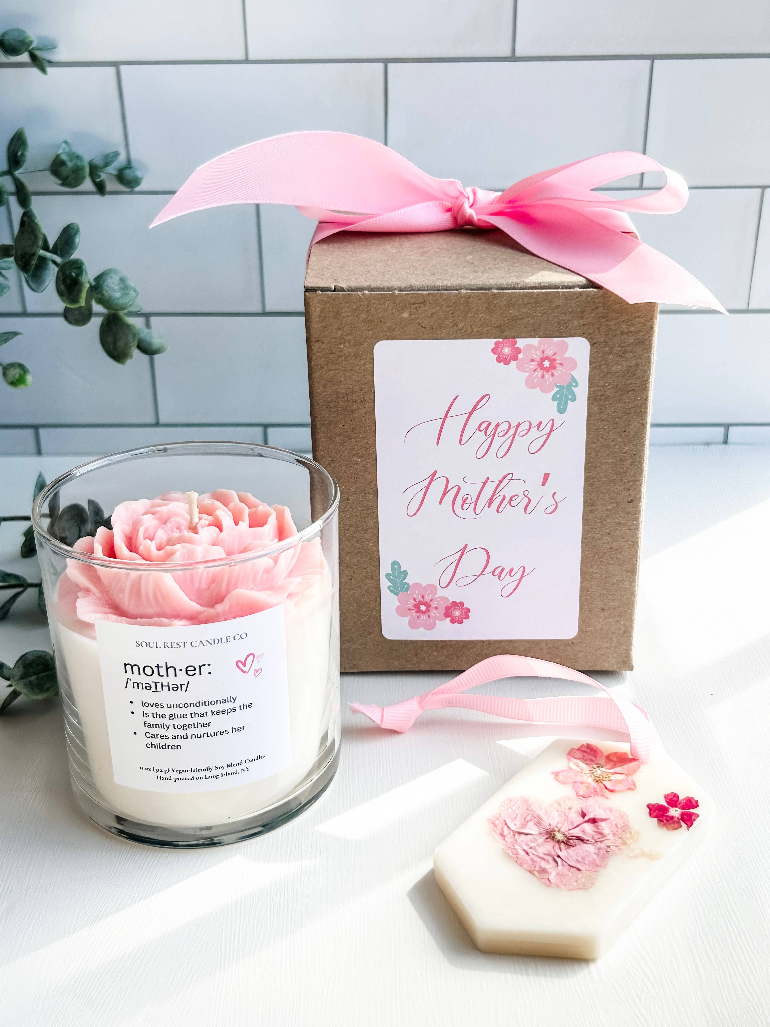 Soul Rest Candle Co. - Wholesale Jar/Filled Candle - Magnolia & Peony 9oz Flower Candle0